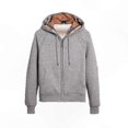 thumbnail image 4 of Premium British Style Unisex Hooded Pullover Jacket, Full Zip Cardigan Coat for Men and Women, 4 of 4