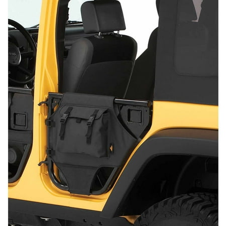 07-17 WRANGLER UNLIMITED REAR ELEMENT DOOR STORAGE BAGS BLK DIAM.