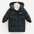 thumbnail image 4 of Toddler Boy Winter Coat,Kids Puffer Coat Mid-Length with Hooded Warm and Windproof Child Down Jacket Grils Winter Coats Size 6-7 Years, 4 of 5