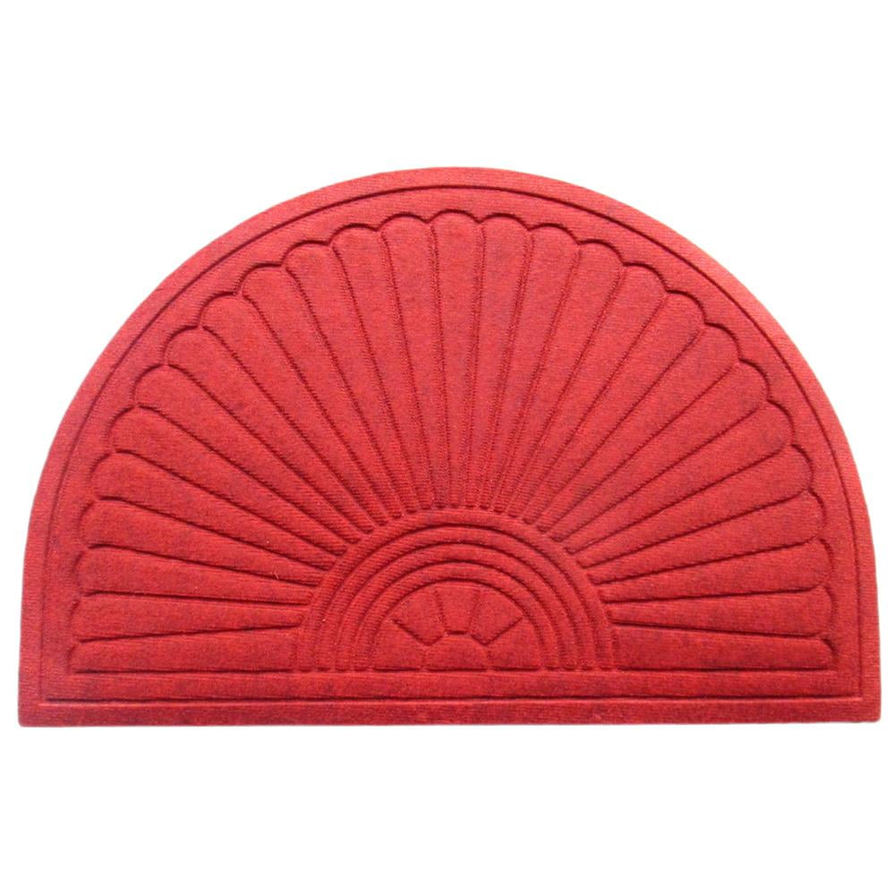 A1HC Sunburst Half Round 24" X 36" EcoPoly Indoor/Outdoor Mat