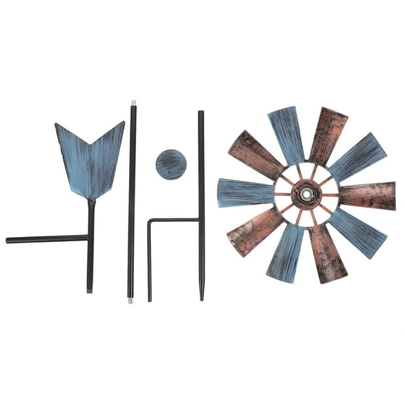 HOOWIFFY 1Pcs Iron Windmill for Windmills for Garden and Outdoor Garden Ornaments
