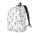 thumbnail image 1 of Disketp Hot Air Balloon Mochila de Lona Estampada, Mochila Escolar de Viaje Ligera para Estudiantes y Portátil-Medium, 1 of 5