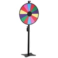 thumbnail image 6 of 24 Inch Spinning Prize Wheel with Stand 14 Slot Adjustable Height Tabletop or Floor Standing Fortune Roulette Wheel with Dry Erase Board and Markers for Parties Trade Shows Carnival Events, 6 of 8