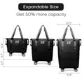 thumbnail image 4 of Expandable Rolling Travel Bag with 360° Detachable Wheels Foldable Luggage Bag Waterproof Carry on Overnight Tote for Home Storage Gym Moving Camping, 4 of 11
