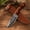 Brown (HGUSA-03), variant on Handmade Damascus Fixed Blade Knife 8.75" for Hunting Camping Outdoor Predator Hunter HandiGo USA