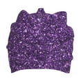 thumbnail image 3 of Honeii Purple Glitter Print Kids Knit Beanie Watch Hat ,Knit Cap for Boys and Girls, 3 of 7