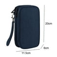 thumbnail image 2 of Electronics Organizer Travel Case Portable Double Layers, Hard Drive, Zipper Wallet Carrying Bag, 2 of 5