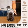 thumbnail image 4 of Sekonow Vacuum Coffee Canister for Coffee Bean Storage, 1.2L/40.6oz Airtight Coffee Storage Container, Glass Manual Vacuum Seal Coffee Container with Scoop, 4 of 7