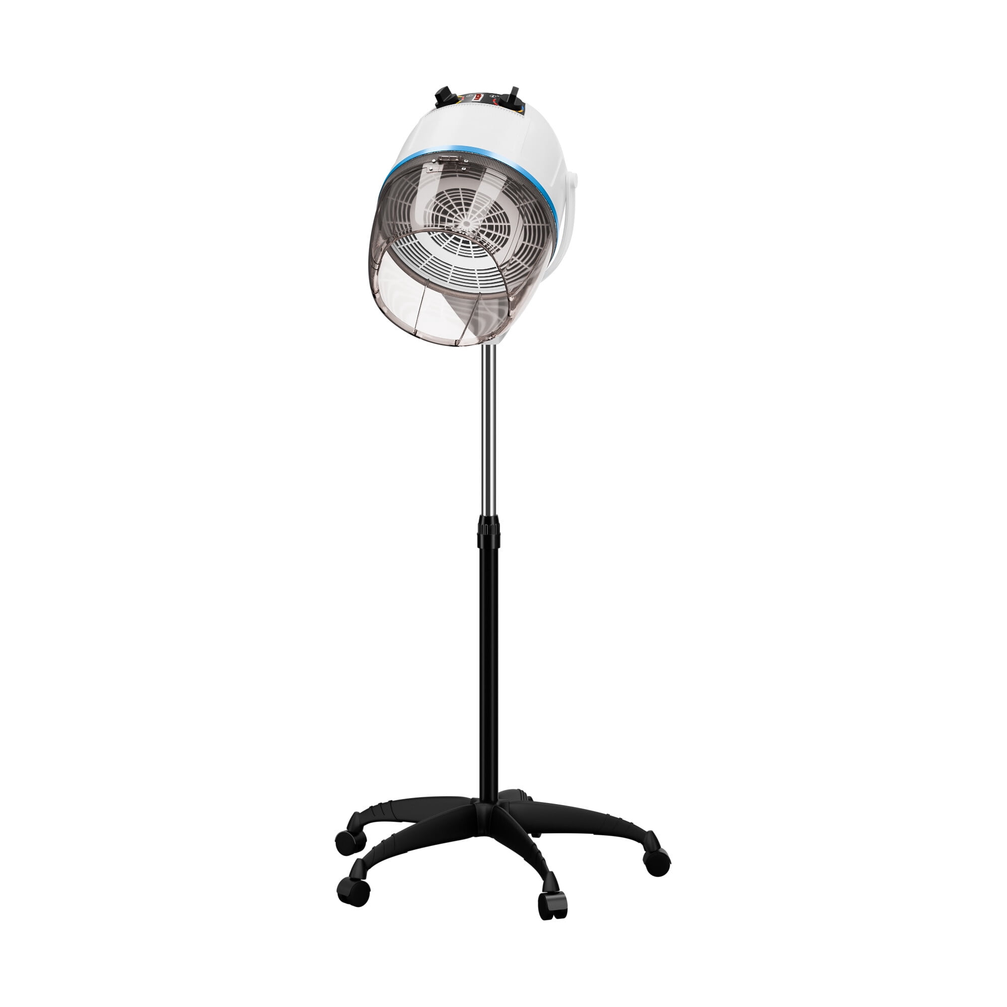 ZENY Pro 1300W Floor Standing Bonnet Hair Dryer, White Professional Hooded Hair Dryer