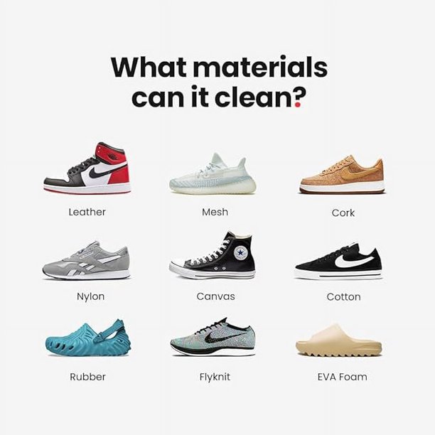 SHOEGR Unisex-Adult Essential Sneaker Shoe Cleaner Kit Suitable