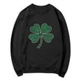 thumbnail image 6 of Womens St Patricks Day Tops Casual Crewneck Sweatshirt Shamrock Long Sleeve Shirt St Patricks Day Shirts Womens Green Top, 6 of 7