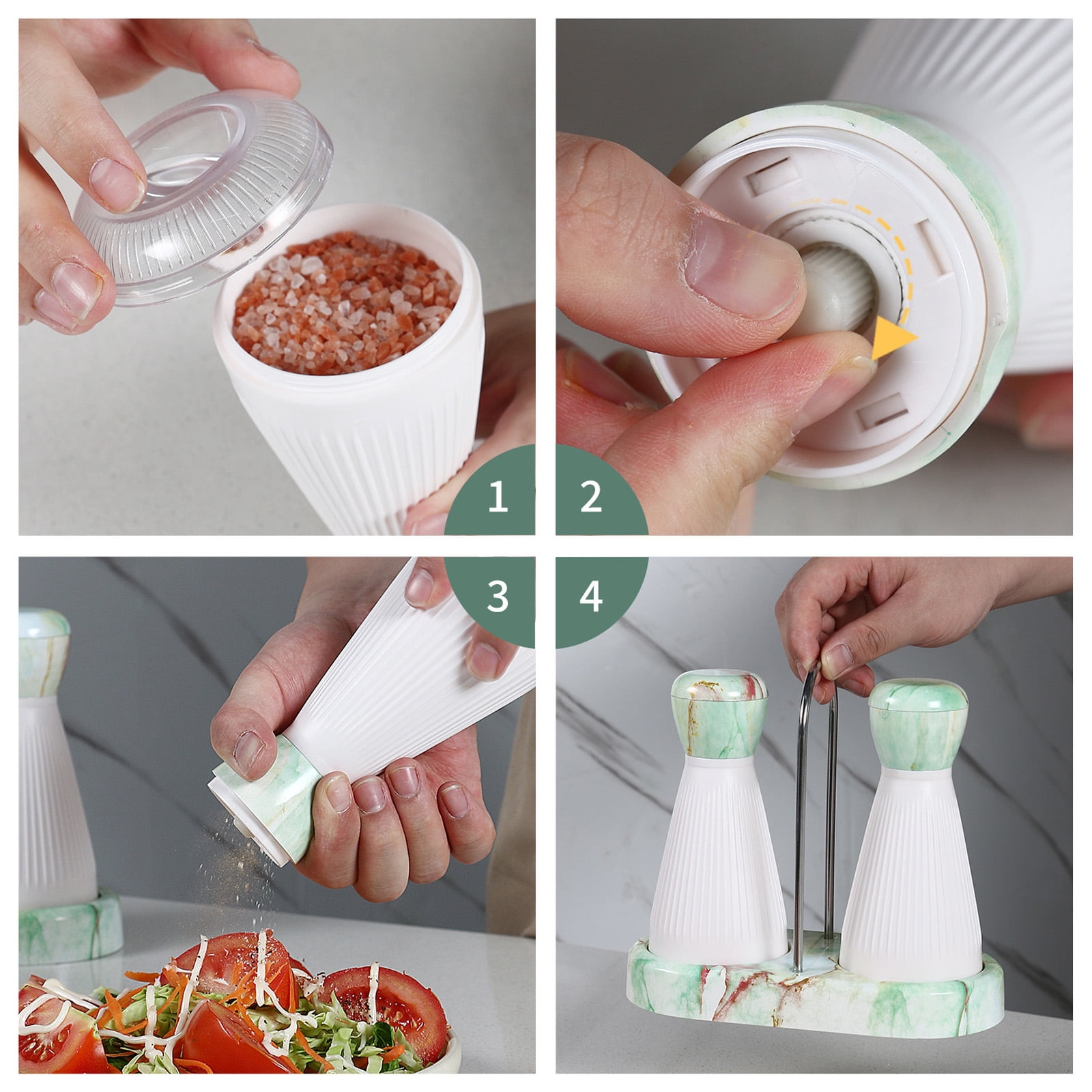Ceramic Cores Pepper Grinder With Detachable Design And ABS Manual Pepper Mill For Kitchen Restaurant Use