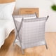 thumbnail image 4 of Cesta de ropa plegable y bolsa para guardar juguetes | Cesto de tela extragrande para dormitorio, habitación infantil | Impermeable y a prueba de olores, color azul cielo o gris, 4 of 6