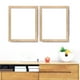 thumbnail image 5 of Marco de fotos 9x7 - Marco de madera para fotos 6x8 con esterilla o 9x7 sin esterilla • Montaje de pared o sobre mesa • Blanco moderno, marrón, caqui, 5 of 6