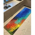thumbnail image 2 of Colorful Painting Rug, Bath Rugs, Colorful Abstract Rug, Customs Rug, Blue Rugs, Step Rug, Modern Rug, Office Decor Rugs, Living Room Rug, 2.3'x3.3' - 70x110 cm, 2 of 7