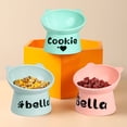 thumbnail image 3 of Pet Artist Personalized Cat Bowl Food Water Cat Feeding Bowls 15° Tilted Raised Pet Feeder Dish, 3 of 10