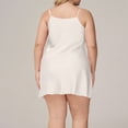 thumbnail image 7 of Daiosportswear Women's Plus Size Sleeveless Satin Slip Loungewear Night Dress White XL(XL), 7 of 7