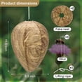 thumbnail image 4 of XIBUFE 6 Pack Waterproof Wasp Nest Outdoor,Hanging Fake Hornets Nest,Backyard Fake Bee Hive,8.3 Inches Diameter 11.5 Inches Height,Yellow Jackets，Daily Use, 4 of 7