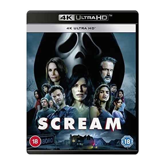 Scream (2022) (4K Ultra HD) Dylan Minnette Jack Quaid Jenna Ortega Jasmin Savoy Brown