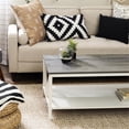 thumbnail image 3 of Pemberly Row 48" Distressed Farmhouse Coffee Table in Gray/White Wash, 3 of 11
