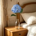 thumbnail image 4 of Flores artificiales de hortensia Ramo de hortensias artificiales para decoración del hogar Arreglo floral artificial realista para jarrón Hortensia de seda de aspecto natural para centro de mesa de, 4 of 6