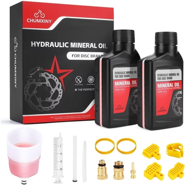 Kit de purga de frenos CHUMXINY Shimano hidráulico, aceite mineral 300 ml