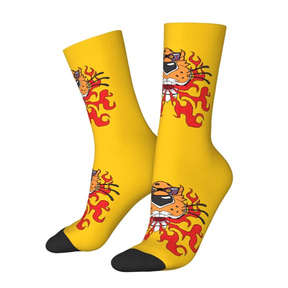 Cheetos Funny Cool Athletic Sport Novelty Socks Casual Dress Crew Socks For Women Men