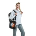 thumbnail image 6 of Soccer Water Fire Insulated Lunch Bag For Women Men, Portable Leakproof Tote Cooler Meal Bag, Reusable Lunch Box For Work/Office/Picnic/Travel, 6 of 7