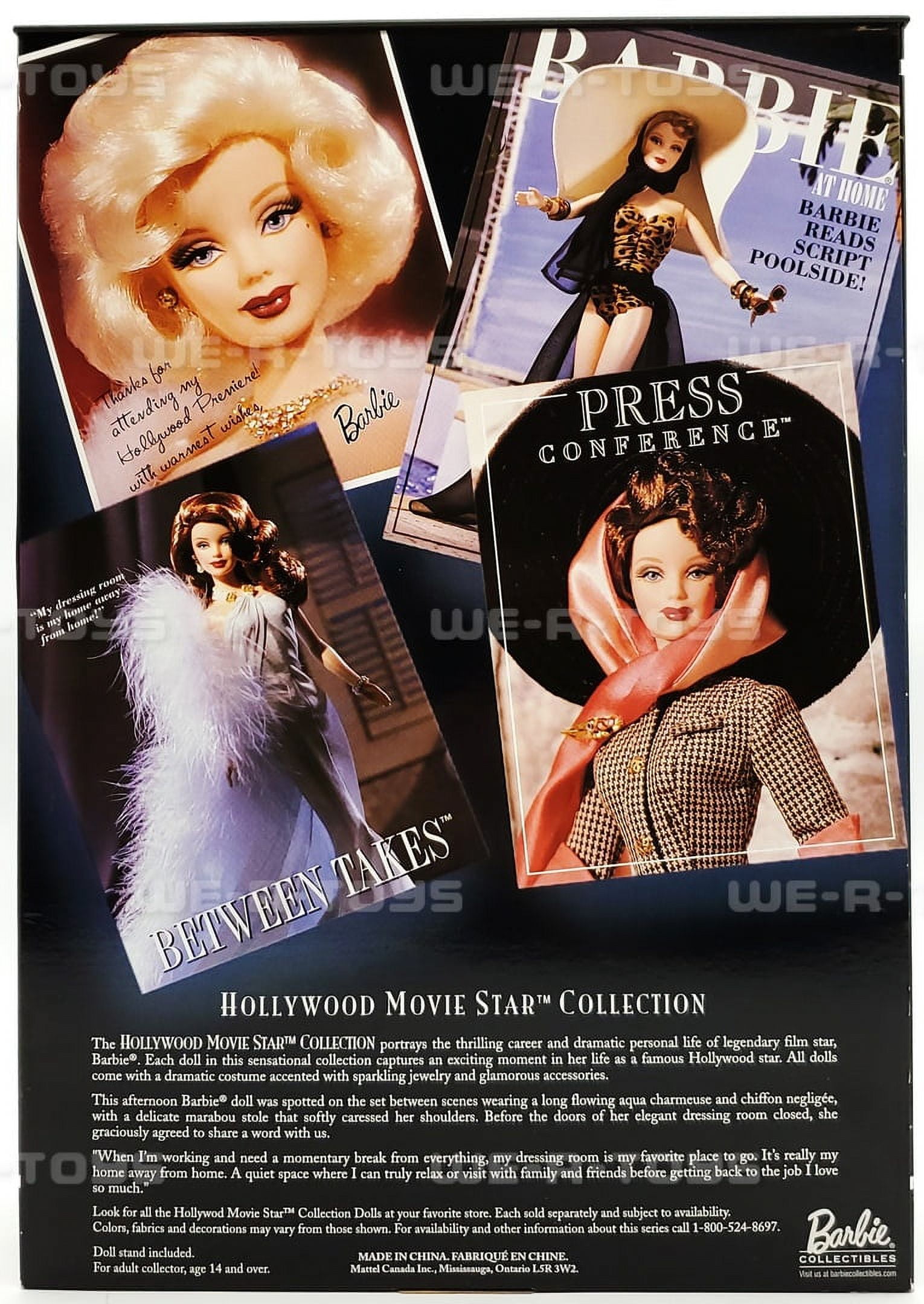Between Takes Barbie Doll Hollywood Movie Star Collection