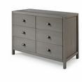 thumbnail image 5 of EcoFlex HM407 18.5 x 33.13 x 33.63 in. Hampton Six Drawer Dresser, Dritfwood, 5 of 8