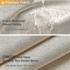 thumbnail image 2 of Cortina De Ducha De Tela Beige/Crema De 180x180 Cm, Juego De Cortina De Ducha De Tela De Poliéster Resistente Texturizada con 12 Ganchos De Plástico, Decoración Impermeable De Lujo, 2 of 5