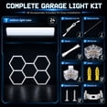 thumbnail image 2 of Hexagon Garage Lights, High Brightness 192W 6500K 21000 LM Honeycomb Hexagon Led Light for Garage, Warehouse, Gym, Basement, 2 of 7