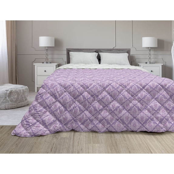 Clouds Down Alternative Comforter, Monochrome Cloudscape with Rain Droplets Gloomy Weather, Microfiber Quilt for All Season, 5 Sizes, Indigo Sky Blue, by Ambesonne