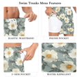 thumbnail image 5 of FORMRS Mens Swim Trunks Mesh Liner Quick Dry Casual Beach Board Shorts with Pockets, Sizes S-2XL, Sage Green Flower Pattern, 5 of 9