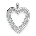 thumbnail image 3 of FB Jewels 14k White Gold Heart Pendant, 3 of 4