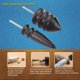 thumbnail image 5 of Bewinner 2 PCS Bru?idoras de Cuero Punta Puntiaguda Bru?idor de Cuero Herramienta para pulir Cuero, Broca para Borde de Cuero Herramienta rotativa, Fit A Drill Press, Taladro de Mano Khall GY00572, 5 of 5