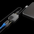 thumbnail image 2 of 3 In1 USB Type-C Adapter with 3.5mm Audio Jack 1000Mbps RJ45 Ethernet with PD3.0 Fast Charging for Gaming Phones,1 * Network adapter, 2 of 6