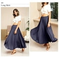 thumbnail image 5 of Nlife Women's Bohemian High Waist Flowy Double Layer Maxi Skirt, 95CM, 5 of 9