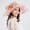 Pink, variant on Yoyauz Women Sun Hat with Mesh Flower Decoration Wide Brim Hat Occasion Event Organza Fancy Church Dress Hat