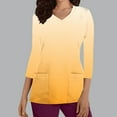 thumbnail image 4 of Funicet Hauts pour Femmes, Vêtements pour Femmes, Nouvelle Mode T-Shirt Décontracté Col en V Imprimé Col Rond Manches 3/4 Vêtements d'Allaitement Haut, Hauts Manches 3/4 pour Femmes, Hauts Décontractés pour Femmes, 4 of 5