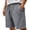 (Casual 115)Gray, variant on Mens Casual Shorts Fashion Breeches Sports Elastic Waistband Zipper Pocket Summer Solid Color Short Pants