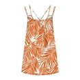 thumbnail image 4 of YUGYXL Womens Summer Dresses Spaghetti Strap Sleeveless Backless Cami Dress Boho Beach Hawaiian Tiered Ruffled Mini Sundress XL, 4 of 5