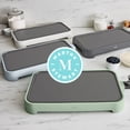 thumbnail image 2 of Martha Stewart 12” x 22” Electric Griddle, XL Ceramic Nonstick, Linen Cream, 2 of 7
