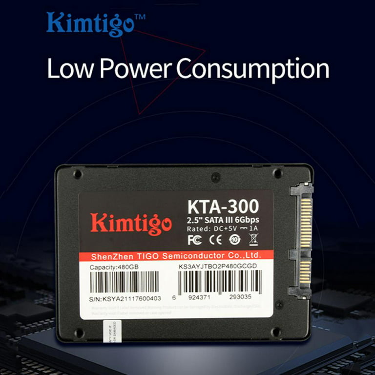 punktum Størrelse Analytisk Kimtigo 1T SSD,870 KTA Series 2.5" SATA III Internal Solid State Drive SATA  III Transmission Speed 6Gb/S,Black - Walmart.com