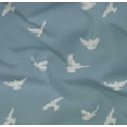 thumbnail image 4 of oneOone Organic Cotton Poplin Twill Fabric Bird Ikat Print Sewing Fabric BTY 42 Inch Wide, 4 of 4