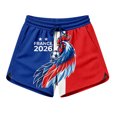 thumbnail image 2 of Women's Football Graphic T-Shirt, Women's Casual Loose Fit Printed Shorts with Pockets - Elastic Waist Drawstring Summer Shorts for Soccer Tournament 2026 Hot Pink Size: M, 2 of 5