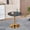 Black, variant on 31.5" Round Mid-Century Tulip Dining Table, White Faux Marble Top with Gold Pedestal Base, Seats 2-4, MDF & Ceramic Top, Leisure Coffee/End Table for Kitchen, Living Room