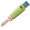 green, variant on Floral pattern multi-functional cleaning brush, portable cleaning brush, can be used to clean cup lids, bottles and crevices; available in a variety of bright colors, easy to use, durable bristles