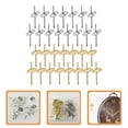 thumbnail image 1 of FESTFENDS 30pcs Metal Screw Hooks Iron Small Pinhole for Homeowners and Office Workers, 1 of 8