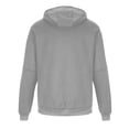 thumbnail image 2 of Drmagiyhm Zip Up Hoodie Men Hooded Fleece Jacket Warm Jackets Fleece Lined Thick Hoodie Heavy Winter Coats Light Gray 3XL, 2 of 7